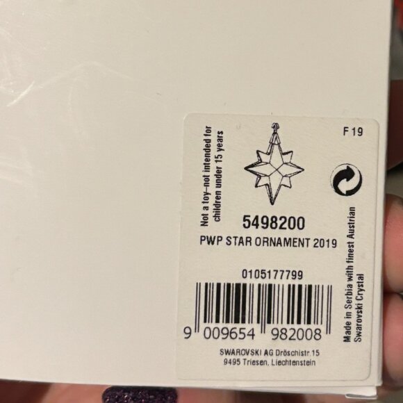 Swarovski - Christmas Holiday Celestial Ornament 2019 - Picture 4 of 6